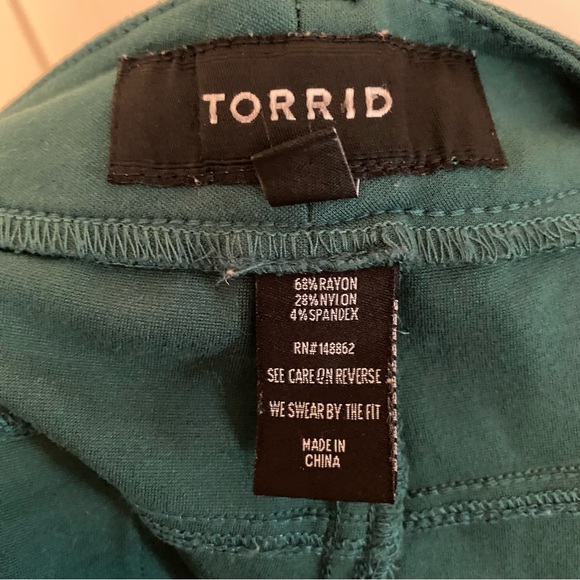 ✨torrid green pants✨ - Picture 3 of 4